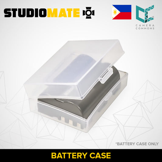 STUDIOMATE Clear Plastic Battery Case Storage Organizer Holder for AA AAA Camera Batteries