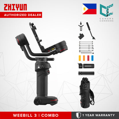 Zhiyun WEEBILL 3 3S Standard or Combo Gimbal Stabilizer for DSLR Cameras Videography Vlog Film
