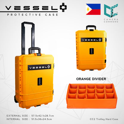 VESSEL CC2 CC2T Trolley Hard Case for Photography Equipment Gear Case Large Size