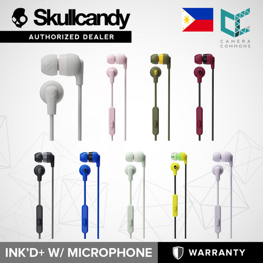 SkullCandy Ink'D+ Wired In-Ear Earbuds with Microphone Headphone Earphone InkD Plus