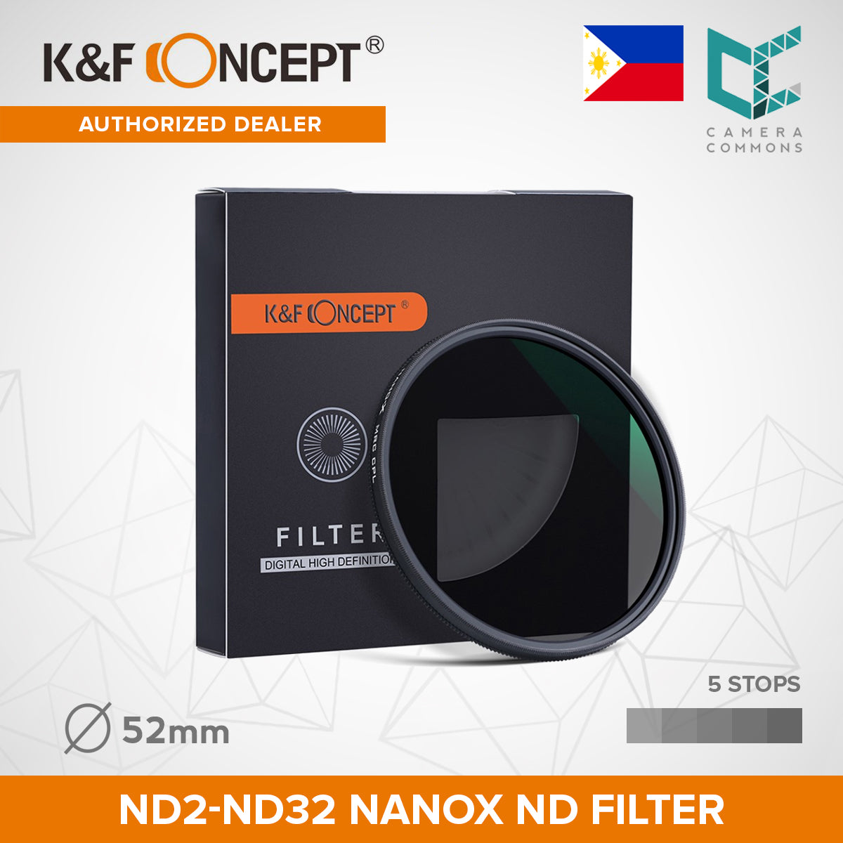 CLEARANCE KF FILTER Nano-X VARIABLE FADER NDX, ND2~ND32 62MM OS