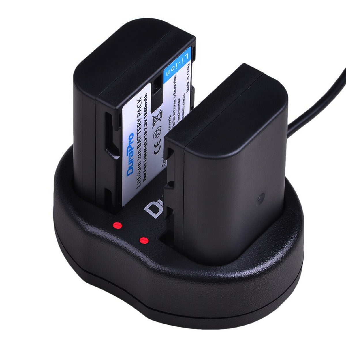 Durapro DMW-BLF19 DMW BLF19 USB Dual battery charger for DMC-GH3 DMC GH3 GH4 DMC-GH4 GH5 USB camera dual charger