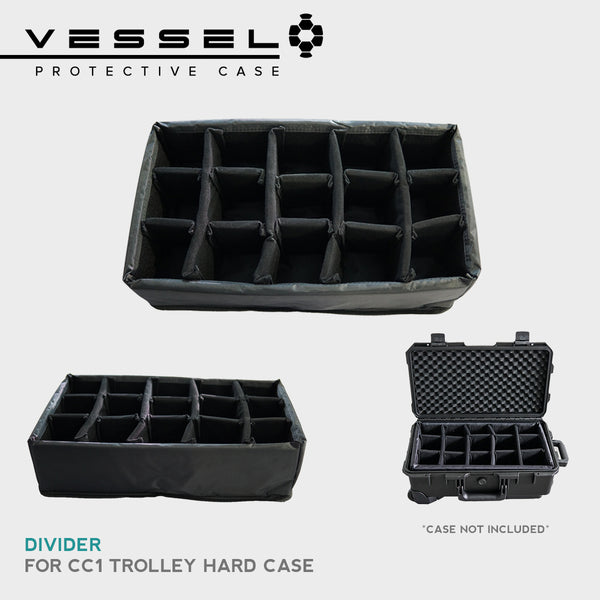 Divider for Vessel CC1 Trolley Hard Case ( DIVIDER ONLY ) Customizable