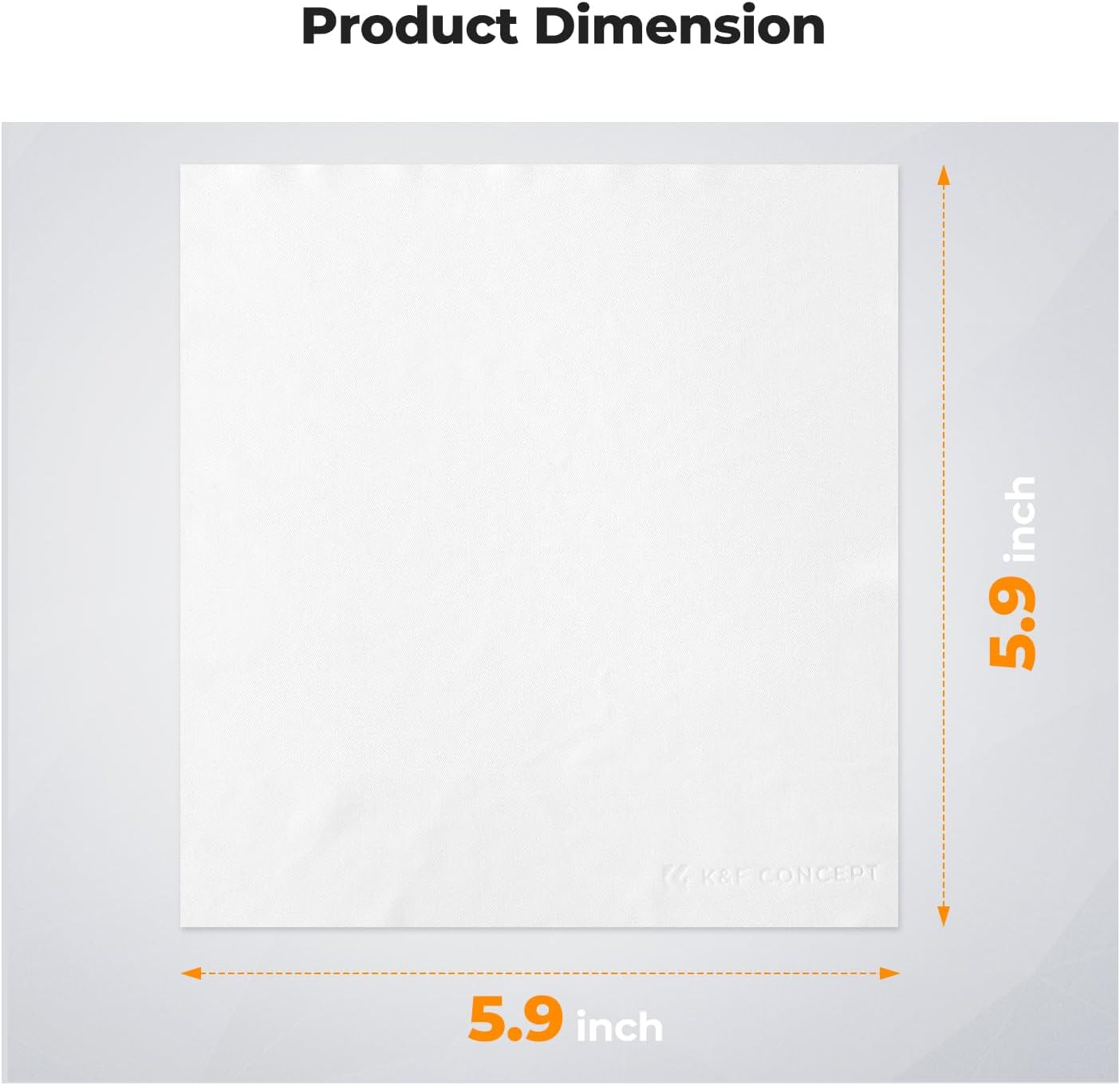 K&F Concept 15x15cm Microfiber Cleaning Cloth Kit White 20pcs Pack Clean Equipment 1615