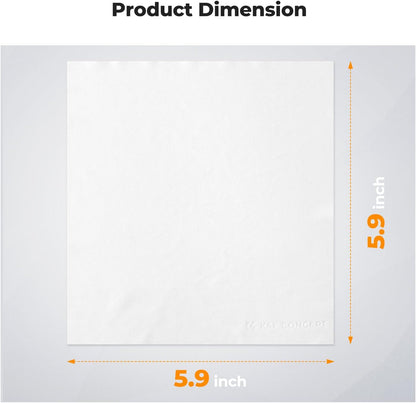 K&F Concept 15x15cm Microfiber Cleaning Cloth Kit White 20pcs Pack Clean Equipment 1615