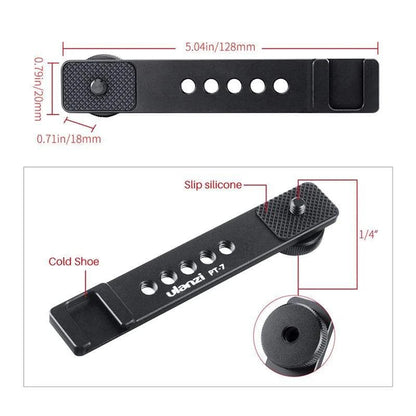 Ulanzi PT-7 Extension Bar Bracket with Cold Shoe 1/4 Screw for LED Video Light PT7