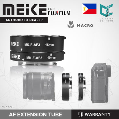 MEIKE MK-F-AF3 Metal Auto Focus Macro Extension Tube for Fujifilm Cameras