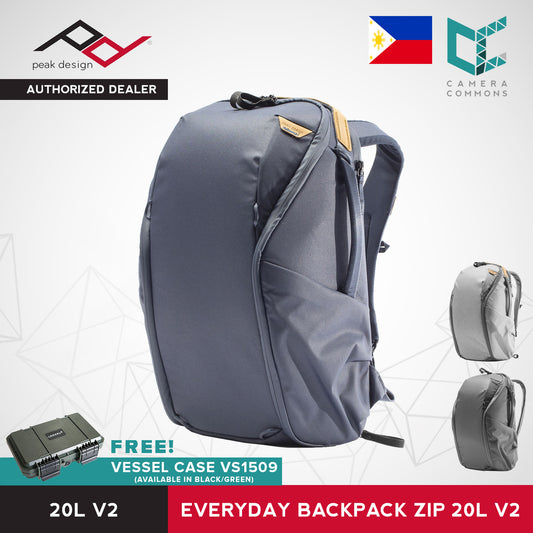 Peak Design Everyday Backpack Zip Bag v2 20L Ash Black Midnight