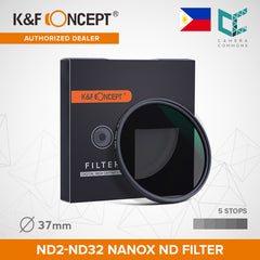 K&F Concept Nano-X Variable Fader NDX ND2 - ND32 NANOX ND Filter | ND2-ND32 37mm 40.5mm 43mm 46mm 49mm 52mm 58mm 62mm 67mm 72mm 77mm 82mm 86mm