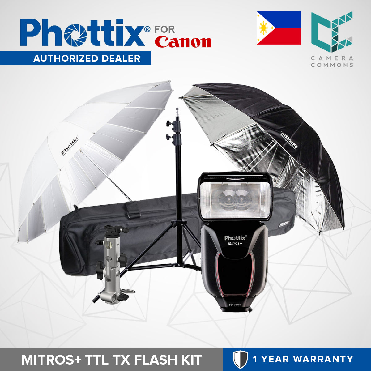Phottix Mitros+ TTL Transceiver Flash Speedlight Kit for Canon PH80373