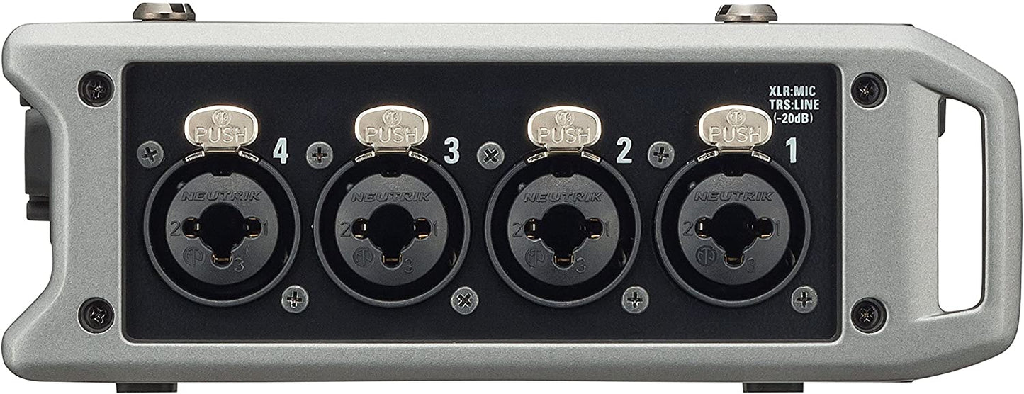 Zoom F4 Professional Field Recorder/Mixer, Audio for Video, 24-bit/192 kHz Recording, 8 Channel Recorder