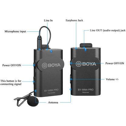 BOYA BY-WM4 PRO-K1 Digital Wireless Microphone Audio Equipment