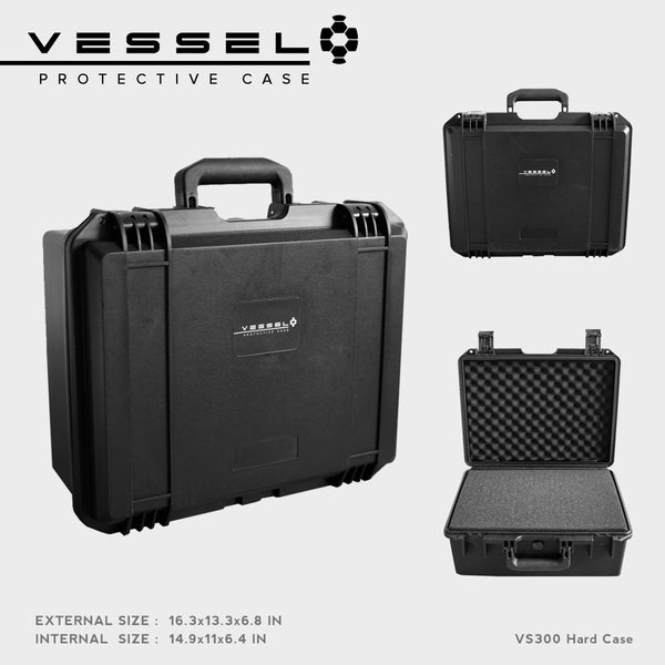 VESSEL VS300 Portable Hard Case for Photography, Equipment, Instruments and other devices VS3828H