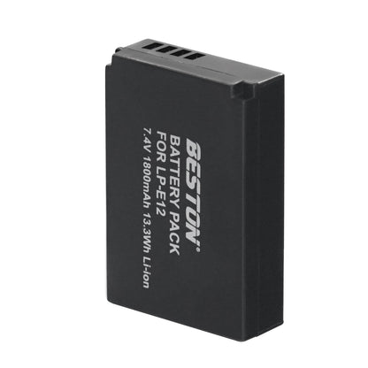 BESTON 1PC LP-E12 7.4V 1800mAh 13.3Wh Li-ion Camera Battery for Canon LPE12