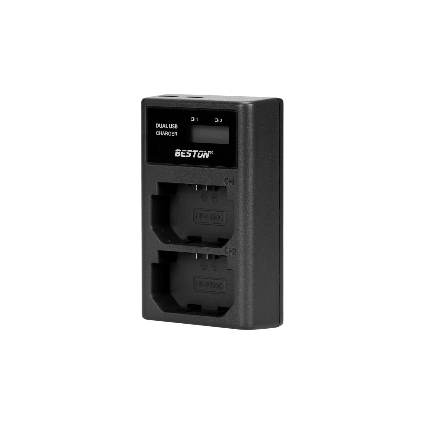 BESTON FZ100 LCD Dual USB Charger (Micro USB Type-C) for Sony Camera Batteries NP-FZ100 NPFZ100