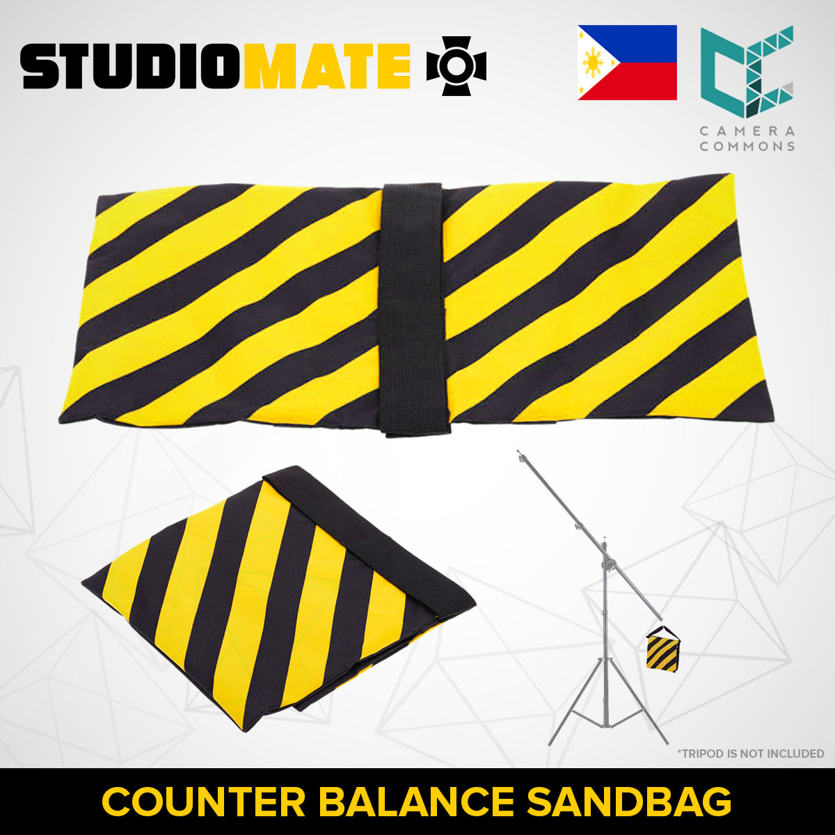 STUDIOMATE SM16 Counter-Balance Sandbag Sand Bag For Lightstand, Boomstand, and Tripod Photography Video Studio | Sandbag Only