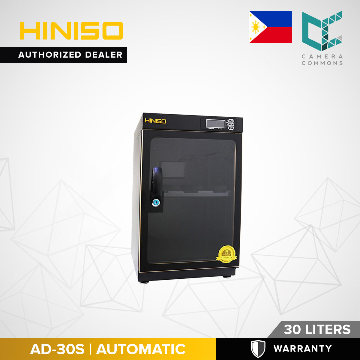 HINISO AD-30S 30L Electronic Automatic Digital Control Dry Box Cabinet Storage for Camera Gears