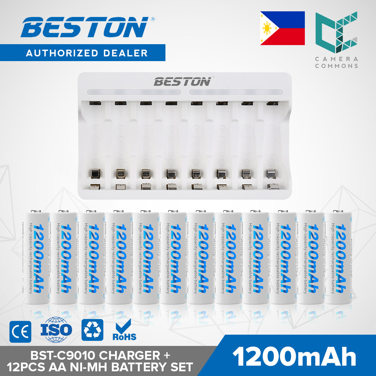 Beston SET C9010 Charger + AA AAA Nimh Battery 1200mah 1300mah 3000mah