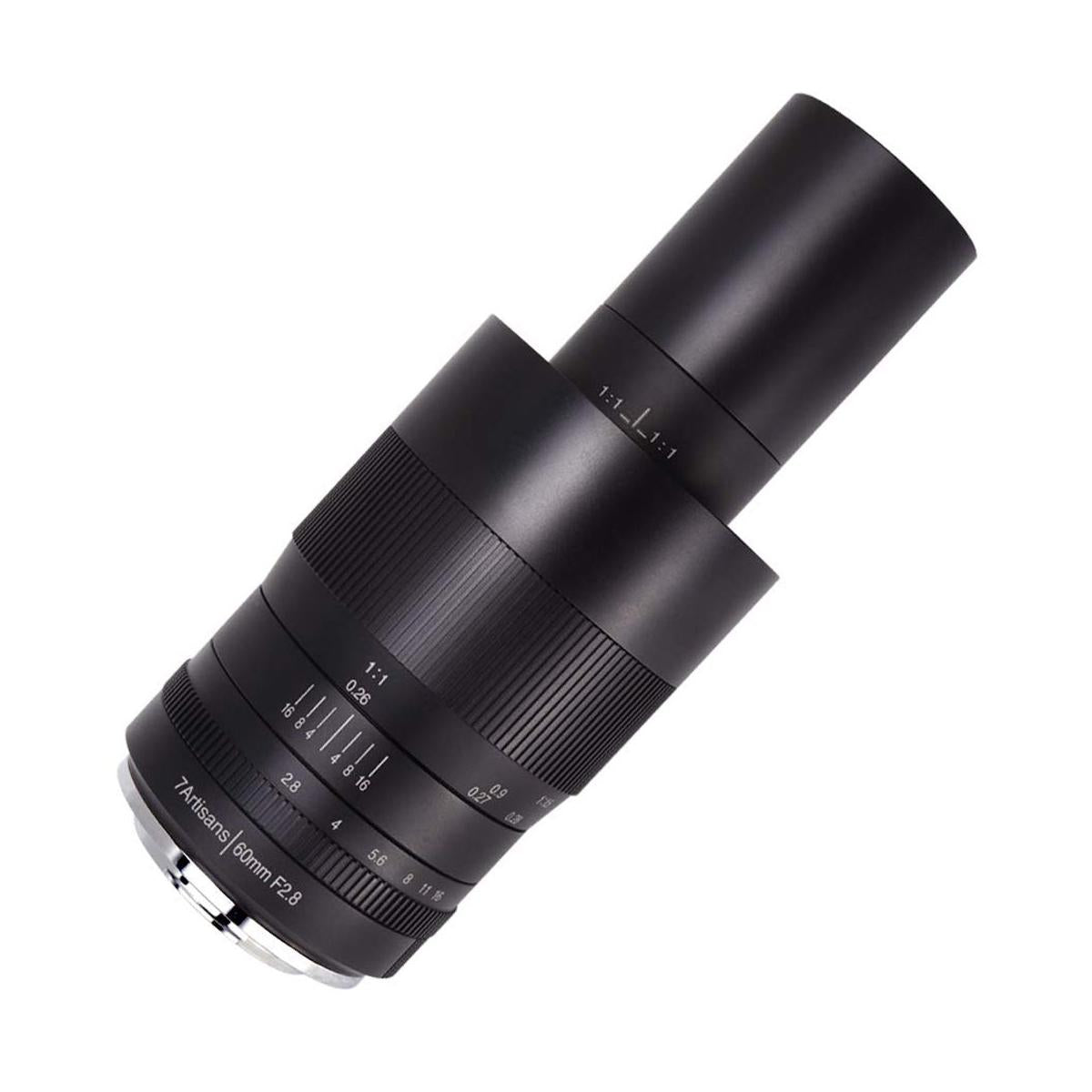 7artisans 60mm f/2.8 II Photoelectric Manual Focus Macro Lens for Sony E Mount Cameras A6500 A6400 A6300 A6000 A5100 A5000 EX-3 NEX-3N NEX-3R NEX-F3K NEX-5 NEX-5N Mirrorless Cameras