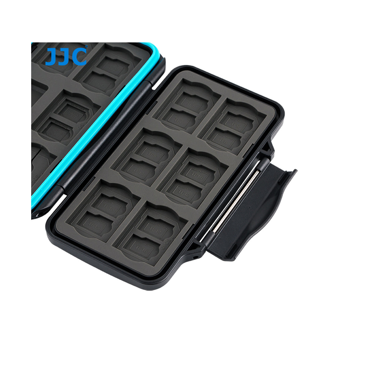 JJC Memory Card Case can store SD x 10, TF x 16, Micro SIM x 2, Nano SIM x 2 (MCR-STS30)