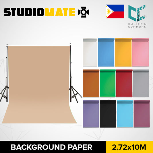 Studiomate Seamless Photography Videography Backdrop Background Paper 2.72x10m / 8.92x32 ft Studio Equipment