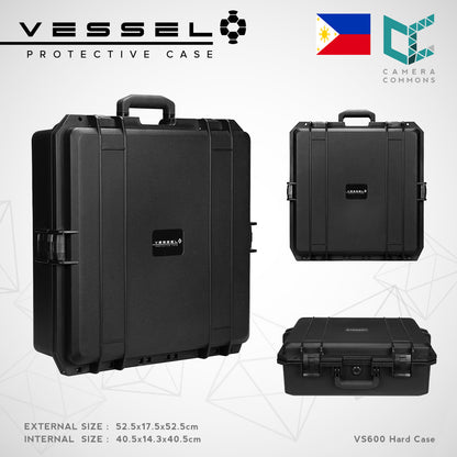 VESSEL VS600 Portable Protective Hard Case for Photography, Equipment, Instruments, Watches and other devices VS4646L