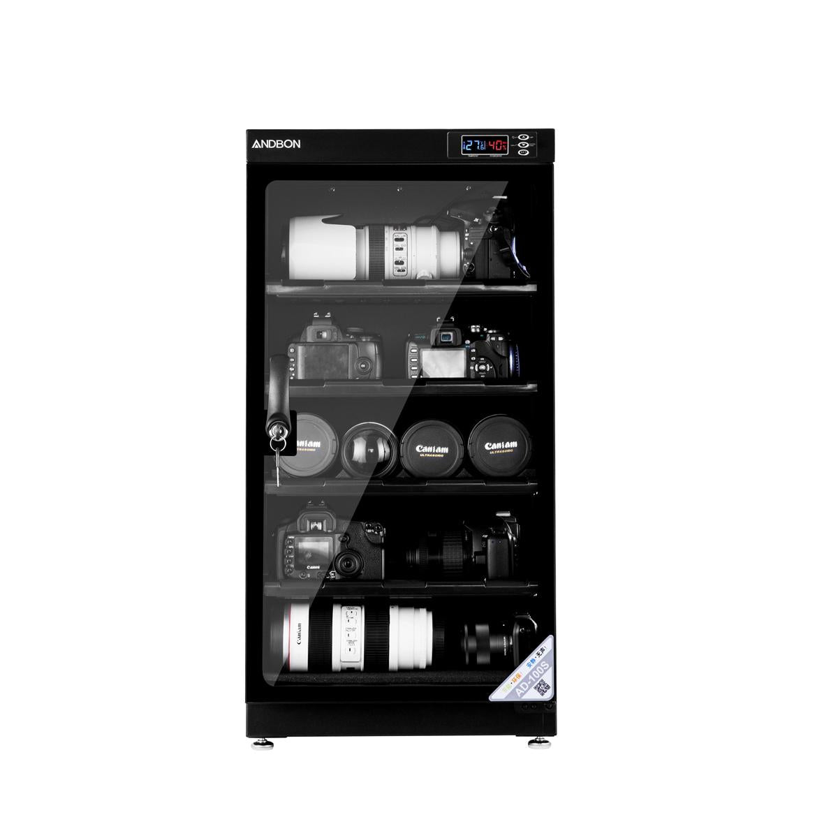 Andbon AD-100S 100L Electronic Automatic Digital Control Dry Cabinet Storage AD100S
