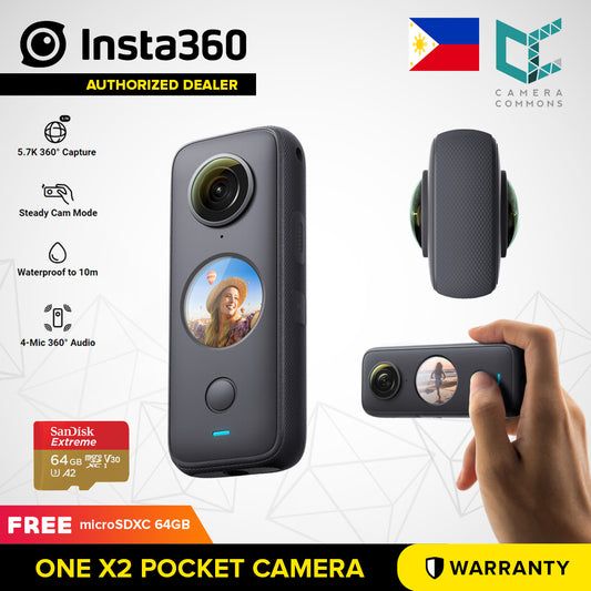 insta360 ONE X2 360 Degree Waterproof Action Camera 5.7K 360 Degrees Stabilization Touch Screen