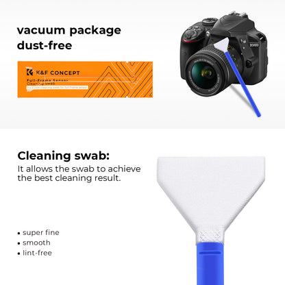 K&F Concept 1617 24mm Full Frame Sensor Cleaning Swab Kit for Camera Lenses