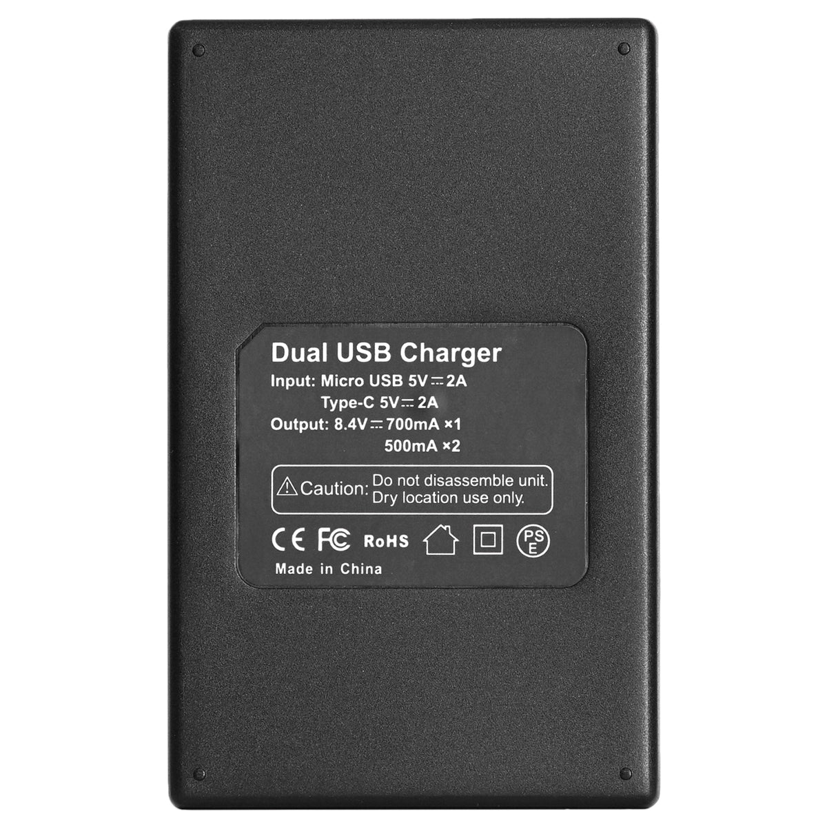 BESTON LP-E8 LCD Dual USB Charger (Micro USB Type-C) for Canon Camera Batteries LPE8