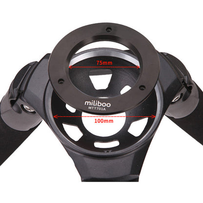 Miliboo MTT701A Professional Aluminum Video Tripod with Fluid Head for Photography