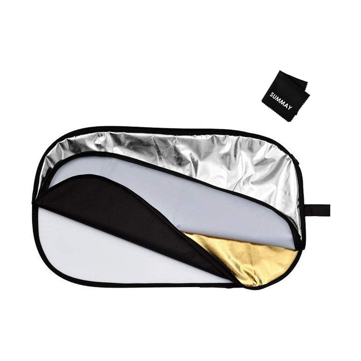 Godox RT-05 39 * 59 100 x 150cm 5 in 1 Portable Collapsible Light Oval Photography Photo Reflector for Studio Flash Photography