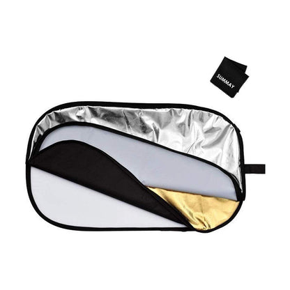 Godox RT-05 39 * 59 100 x 150cm 5 in 1 Portable Collapsible Light Oval Photography Photo Reflector for Studio Flash Photography