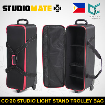 STUDIOMATE CC20 Studio Light Stand Bag / Photography Trolley Bag for Tripods Strobe Lights