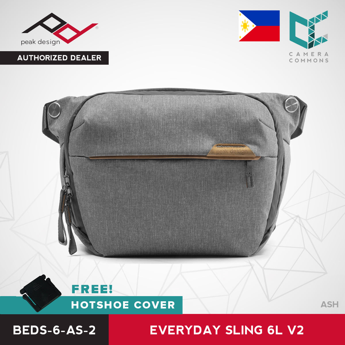 Peak Design Everyday Sling Bag v2 6L Ash Black Midnight Version 2