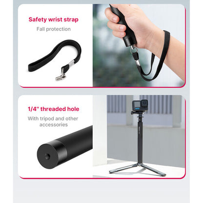 Ulanzi MT-58 121cm MT-57 81cm Extendable Selfie Stick Silicone Grip for Action Cameras 3031 3032