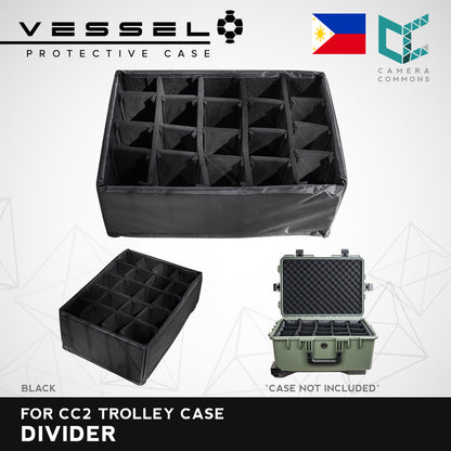 VESSEL Divider for CC2 Trolley Hard Case | Divider Only Camera Accessories