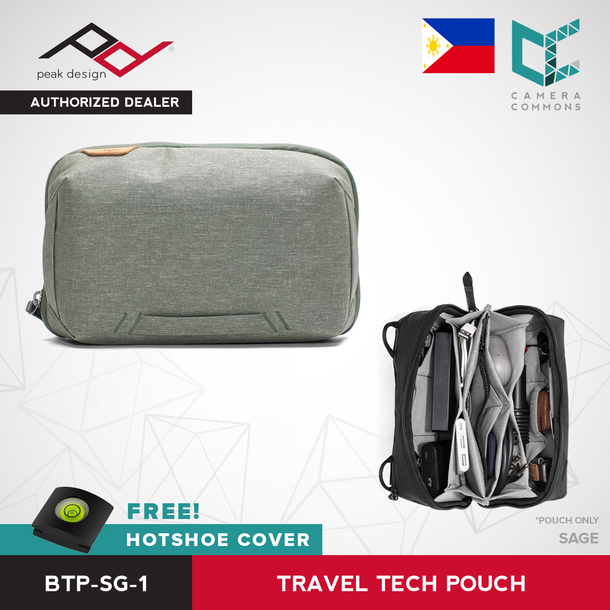 Peak Design Travel Tech Pouch V2 Camera Accessories Small Medium Black Bone Charcoal Midnight Sage