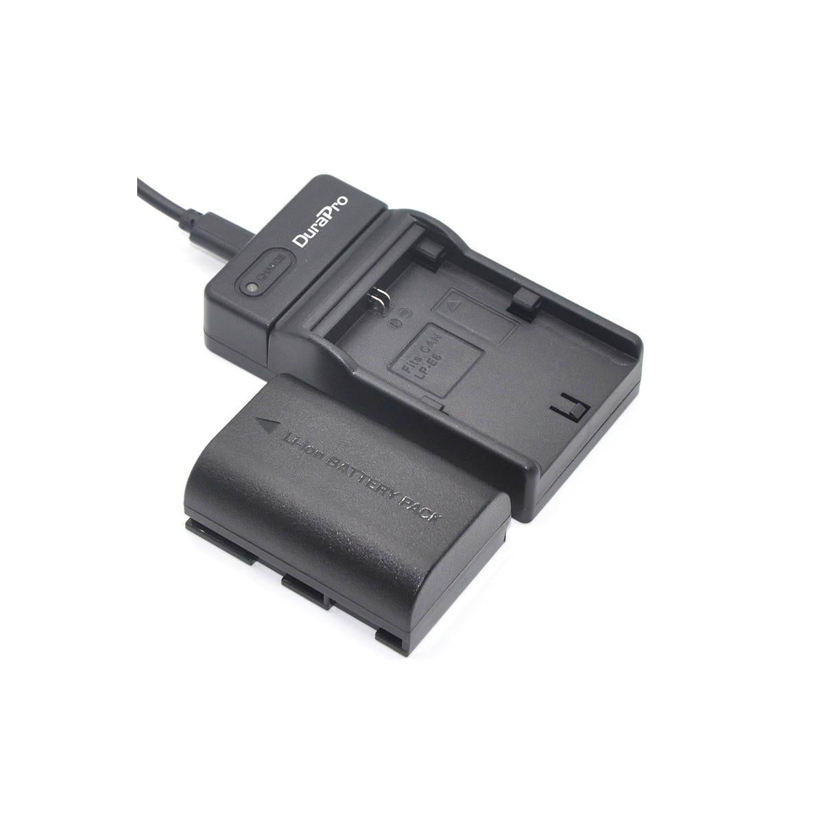 DuraPro USB Camera Battery Charger For Canon LP-E6 LP-E6 LP-E6N Battery