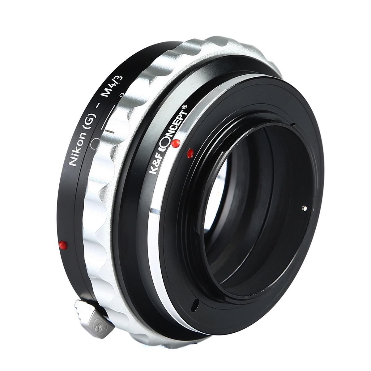 K&F Concept Nikon G/F/AI/AIS/D Lenses to M43 MFT Mount Camera Adapter NIKG-M43
