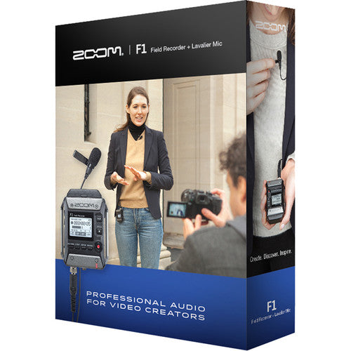Zoom F1-LP 2-Input / 2-Track Portable Field Recorder with Lavalier Microphone