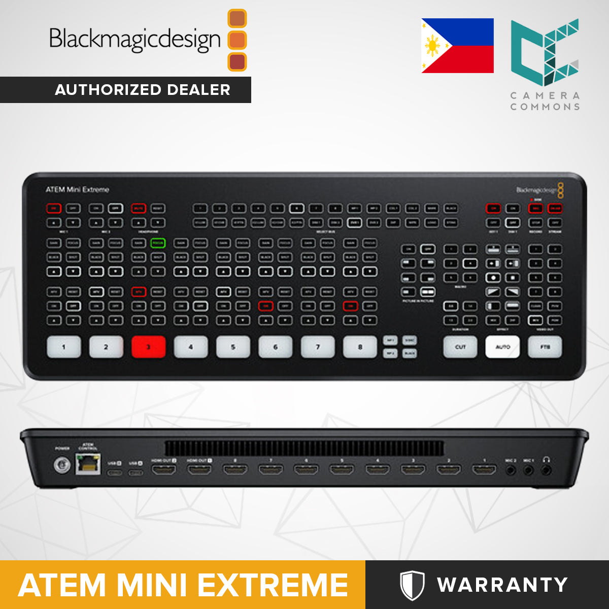 Blackmagic Design ATEM Mini Extreme Live Production Professional Switcher for Live Streaming