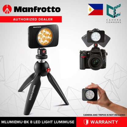 Manfrotto Lumimuse 8 On-Camera LED Light (Black)