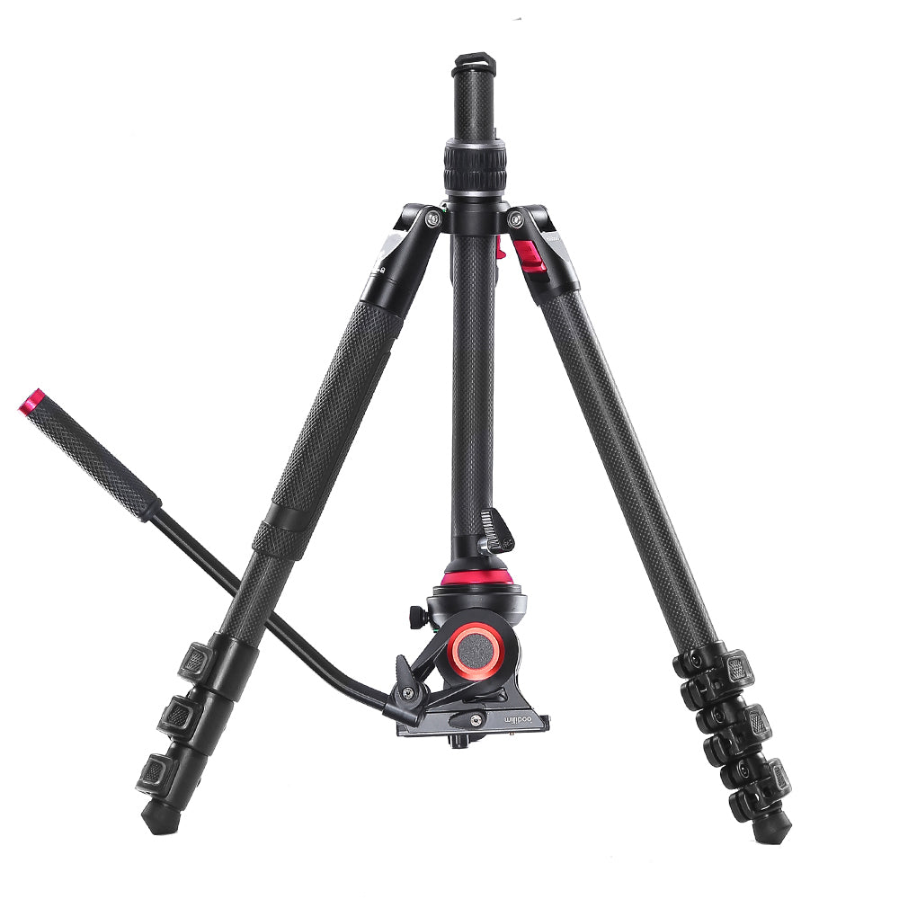 Miliboo MTT501CF KIT Professional Carbon Fiber Video Tripod Monopod with MYT801 Fluid Head for Videography MTT501
