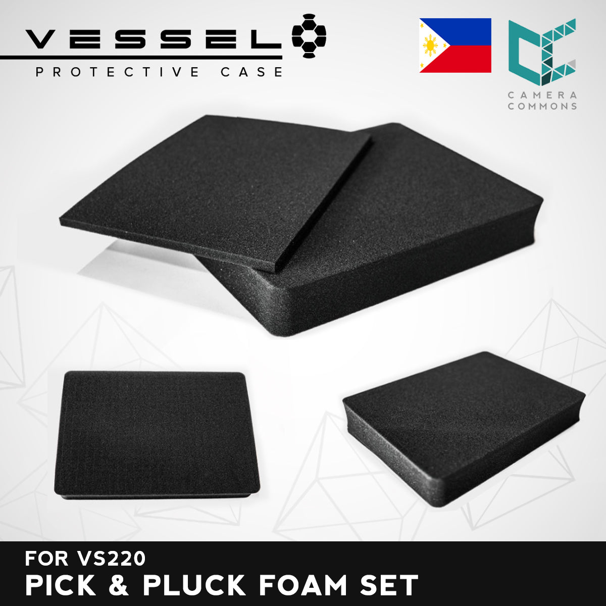 VESSEL VS220 Pick and Pluck Foam Set