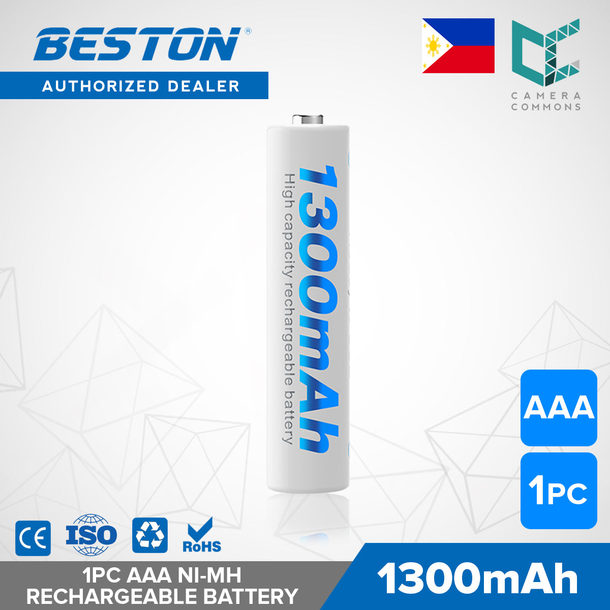 Beston 1300mAh Rechargeable Battery NiMH AAA 1.2V High Capacity 1pc 2pcs 4pcs 8pcs 12pcs