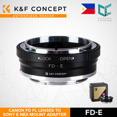 K&F Concept Canon FD Lenses to Sony E Mount Camera Adapter FD-E