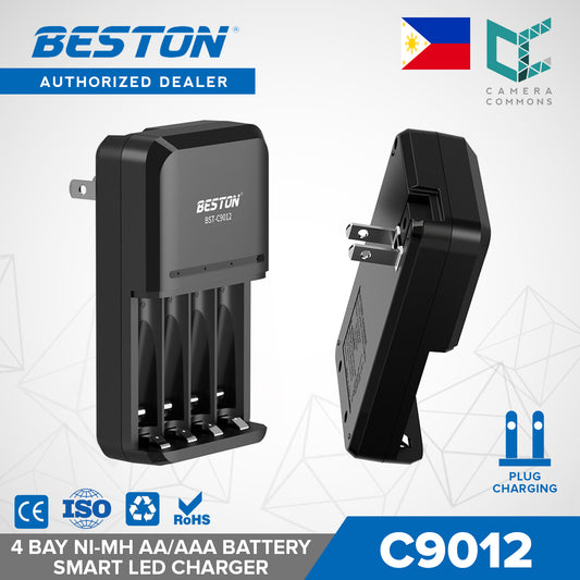 Beston C9012 4 Bay Smart LED Charger for NiMH AA/AAA Batteries