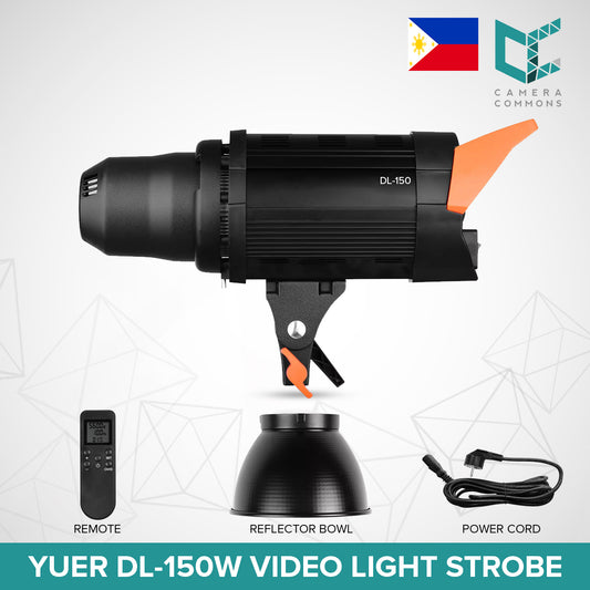 Yuer DL-150W 3200K-5600K Color Temperature Video Light Strobe for Videography and Photography