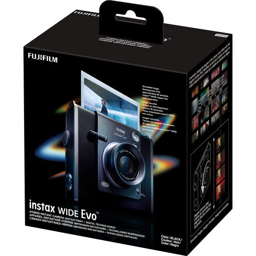 FUJIFILM Instax Wide Evo Hybrid Digital and Instant Film Camera 16MP Sensor Fixed 16mm f/2.4 Lens